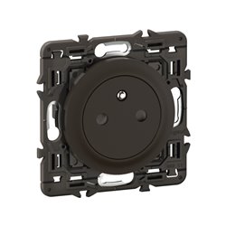 Lot de 30 Prises de courant avec terre Céliane Surface Confort Noir avec support CZ0111