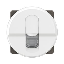 Lot de 16 Prises RJ45 blindées multimédia cat. 6 STP TV, téléphone, informatique Céliane sans plaque Blanc CF0347