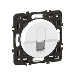 Lot de 20 Prises RJ45 blindées multimédia cat. 6 STP TV, téléphone, informatique Céliane Blanc avec support CX0347