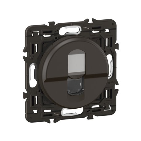 Lot de 20 Prises RJ45 blindées multimédia cat. 6 STP TV, téléphone, informatique Céliane Noir avec support CZ0347 Lot de 20 Prises RJ45 blindées multimédia cat. 6 STP TV, téléphone, informatique Céliane Noir avec support CZ0347