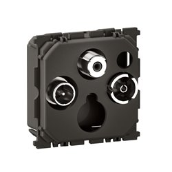 Prise TV-R-SAT DAB+ Céliane CM0388