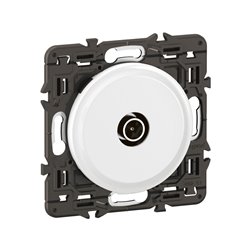 Lot de 20 Prises TV simple mâle Céliane Blanc avec support CX0382