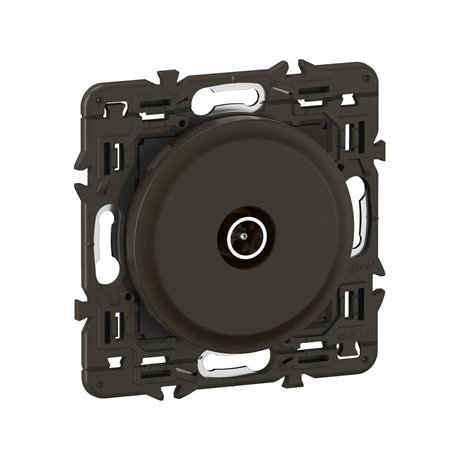 Lot de 20 Prises TV simple mâle Céliane Noir avec support CZ0382