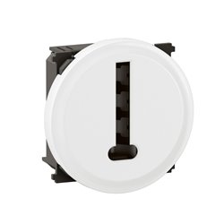 Lot de 16 Prises téléphone Céliane 8 contacts en T sans plaque Blanc CF0338