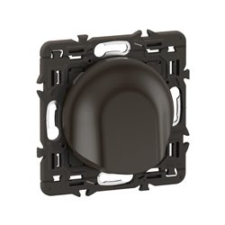 Lot de 20 Sorties de câble Céliane Noir avec support CZ0181