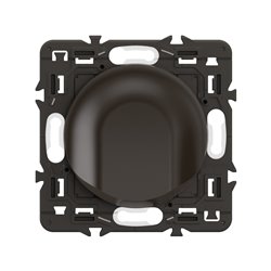 Lot de 20 Sorties de câble Céliane Noir avec support CZ0181