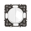 Lot de 30 Double interrupteurs ou va-et-vient 10A Céliane Blanc avec support Blanc CX2001
