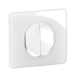 Lot de 12 Double interrupteurs ou va-et-vient lumineux 10A Céliane avec plaque Blanc CG3001