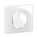 Lot de 12 Double interrupteurs ou va-et-vient lumineux 10A Céliane avec plaque Blanc CG3001