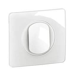 Lot de 12 Interrupteurs ou va-et-vient 10A Céliane avec plaque Blanc CG0001