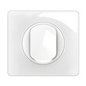 Lot de 12 Interrupteurs ou va-et-vient lumineux 10A Céliane avec plaque Blanc CG1001