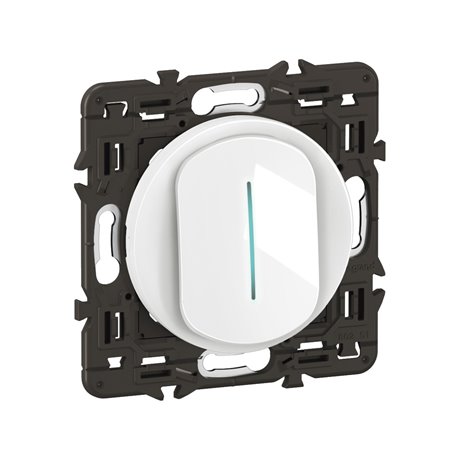Lot de 20 Interrupteurs ou va-et-vient témoin 10A Céliane Blanc avec support CX7001 Lot de 20 Interrupteurs ou va-et-vient témoin 10A Céliane Blanc avec support CX7001