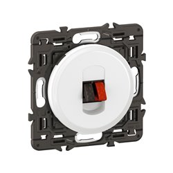 Lot de 20 Prises haut-parleur Céliane Blanc avec support CX0311
