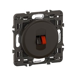 Lot de 5 Prises haut-parleur Céliane Noir avec support CZ0311