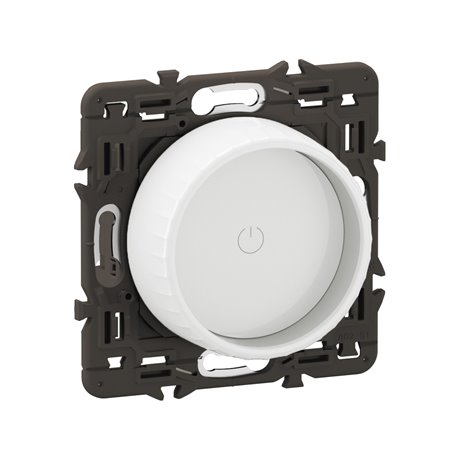 Lot de 5 Variateurs avec bague rotative 200W LED Céliane Blanc avec support CX0408 Lot de 5 Variateurs avec bague rotative 200W LED Céliane Blanc avec support CX0408