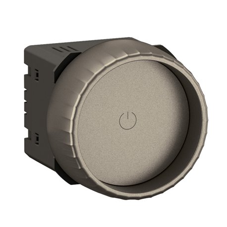Variateur Rotary Céliane avec ou sans Neutre 200W LED avec enjoliveur Titanium CT0408 Variateur Rotary Céliane avec ou sans Neutre 200W LED avec enjoliveur Titanium CT0408