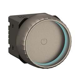 Variateur Rotary Céliane avec ou sans Neutre 200W LED avec enjoliveur Titanium CT0408