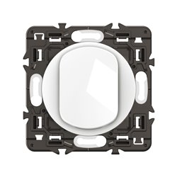 Lot de 30 Poussoirs Céliane 6A Blanc avec support CX0031
