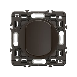 Lot de 20 Poussoirs Céliane 6A Noir avec support CZ0031