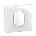 Lot de 12 Poussoirs 6A Céliane avec plaque Blanc CG0031