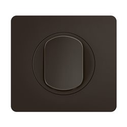 Lot de 12 Poussoirs 6A Céliane avec plaque Noir CJ0031
