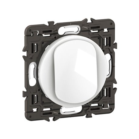 Lot de 20 Poussoirs lumineux 6A Céliane Blanc avec support CX1031