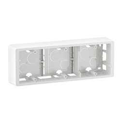 Cadre saillie 3 postes Céliane Blanc CB0233