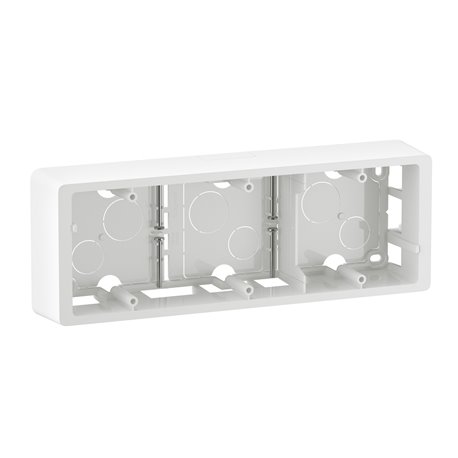 Cadre saillie 3 postes Céliane Blanc CB0233