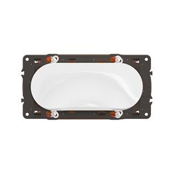 Kit Céliane pour le passage de cordons multimédia dans le mur et un écran Blanc avec support CK0240