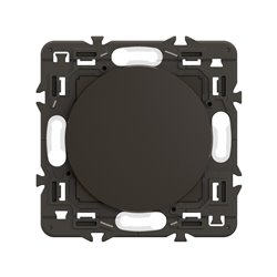 Lot de 20 Obturateurs Céliane pour rénovation interrupteurs et prises Noir avec support CZ0210