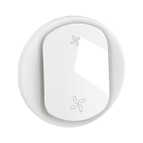 Enjoliveur pour interrupteur ou poussoir VMC Céliane 2 vitesses Blanc CB6001