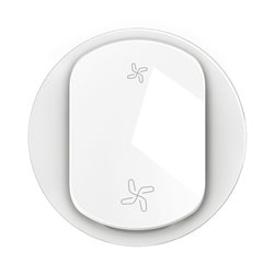 Enjoliveur pour interrupteur ou poussoir VMC Céliane 2 vitesses Blanc CB6001