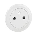 Enjoliveur pour prise de courant fort 2P+T Surface Confort Céliane Blanc CB0111