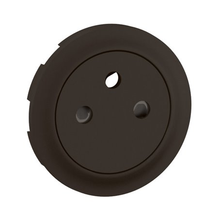 Enjoliveur pour prise de courant fort 2P+T Surface Confort Céliane Noir CN0111