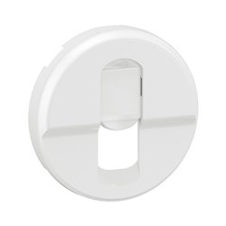 Enjoliveur pour prise simple RJ45 blindée cat. 6A STP Grade 3 TV Céliane Blanc CB0346