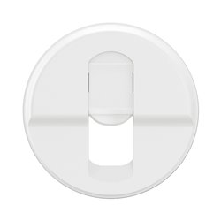Enjoliveur pour prise simple RJ45 blindée cat. 6A STP Grade 3 TV Céliane Blanc CB0346