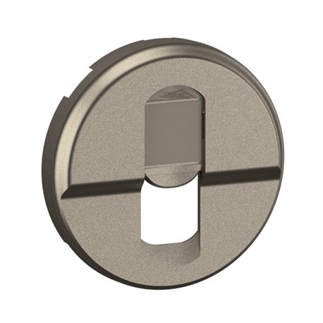 Enjoliveur pour prise simple RJ45 blindée cat. 6A STP Grade 3 TV Céliane Titanium CT0346