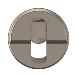 Enjoliveur pour prise simple RJ45 blindée cat. 6A STP Grade 3 TV Céliane Titanium CT0346