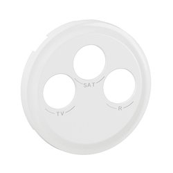 Enjoliveur pour prise TV-R-SAT DAB+ Céliane Blanc CB0388