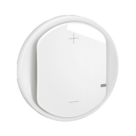 Enjoliveur pour variateur type poussoir 2 fils 125W LED sans Neutre Céliane Blanc CB0060 Enjoliveur pour variateur type poussoir 2 fils 125W LED sans Neutre Céliane Blanc CB0060