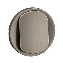 Enjoliveur pour interrupteur ou va-et-vient lumineux Céliane Titanium CT1001