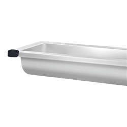 Lot de 2 protections d'angle pour lavabo collectif CANAL 100209 en plastique élastomère