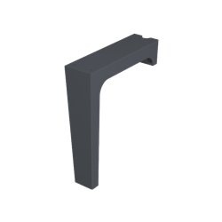 Pied de lavabo MINERALCAST 454001A anthracite hauteur 525 mm