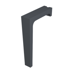 Pied de lavabo MINERALCAST 454010 anthracite hauteur 675 mm