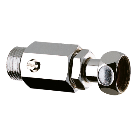 Raccord STOP droit 825215 avec robinet d'arrêt et écrou escamotable