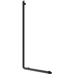 Barre de maintien douche Be-Line 511971BK en L 1130x450 mm noir mat
