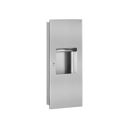 Combi encastrable poubelle et distributeur d'essuie-mains 510714S inox poli satiné