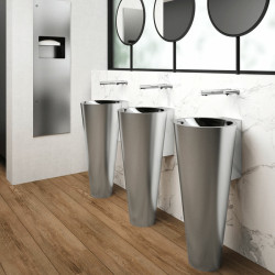 Combi encastrable poubelle et distributeur d'essuie-mains 510715S inox poli satiné