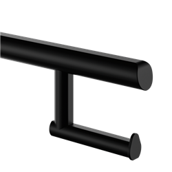 Porte-papier WC pour barre de maintien Be-Line 511965BK noir mat