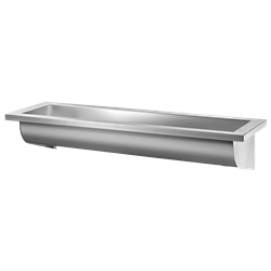Lavabo collectif suspendu Canal 120260 sans trou de robinetterie 1400 mm